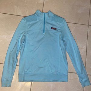 Vineyard Vines Whale Line Shep Shirt- Dolphin Blue